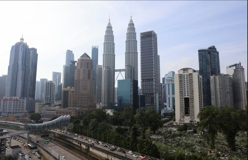 Vue de la silhouette de Kuala Lumpur en Malaisie. (Photo : REUTERS)