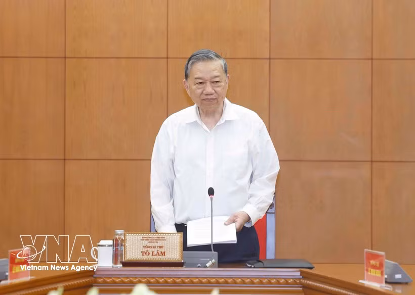 Le secrétaire général du Parti communiste du Vietnam, Tô Lâm. Photo : VNA