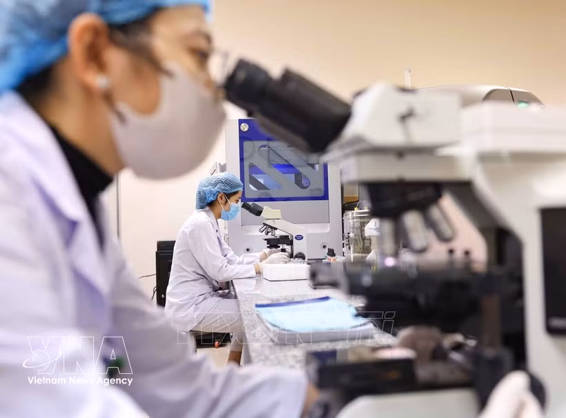 Activités de recherche scientifique à l’Hôpital national d’endocrinologie. Photo d’illustration : VNA