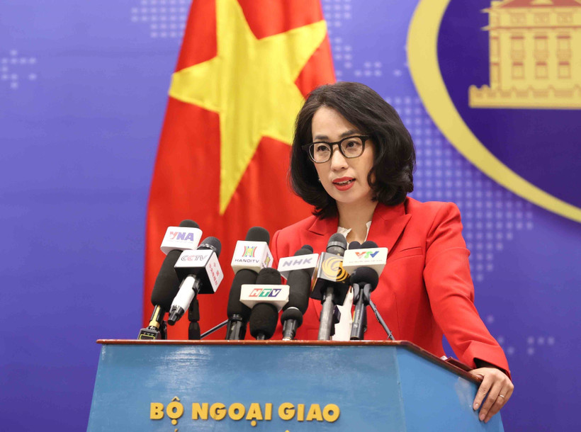 La porte-parole du ministère vietnamien des Affaires étrangères, Pham Thu Hang. Photo : VNA