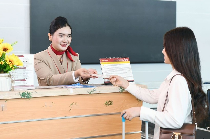 Pendant les vacances du Têt, du 14 au 22 février, l'aéroport international de Phu Quoc a géré 767 vols et accueilli plus de 260 473 passagers. (Photo : VNA)