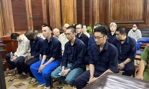 Des accusés. Photo : congan.com.vn