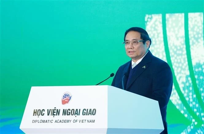 Le Premier ministre Pham Minh Chinh lors de l'événement. Photo: VNA