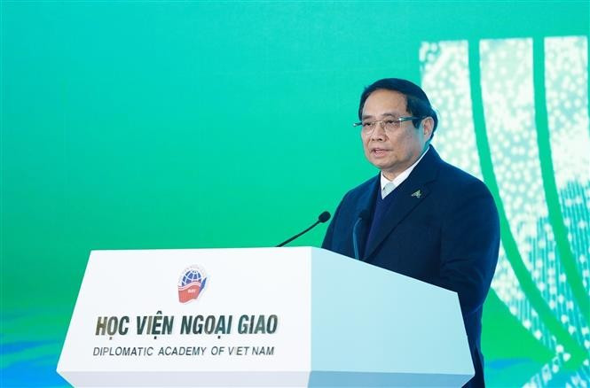 Le Premier ministre Pham Minh Chinh lors de l'événement. Photo: VNA