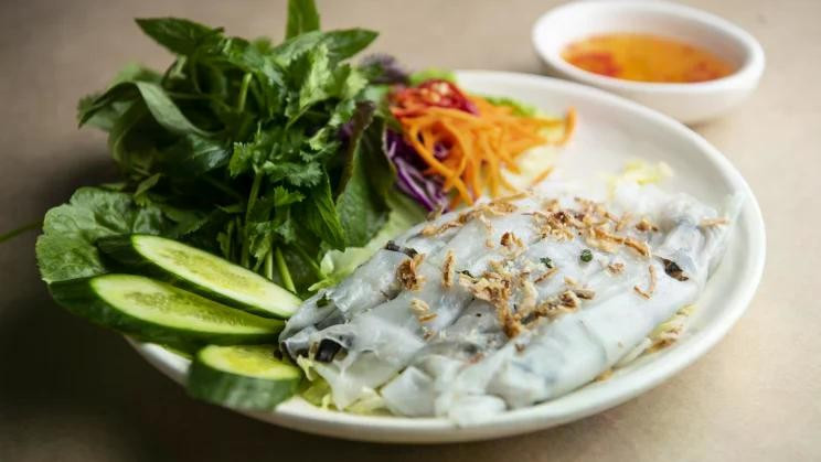 "Bánh cuốn" au restaurant Lady Chu.