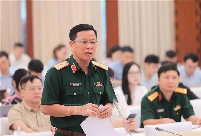 Le général Tong Van Thanh, directeur adjoint du Département de la sensibilisation et de l’entraînement, Département général de la politique de l’Armée populaire du Vietnam. Photo: VNA