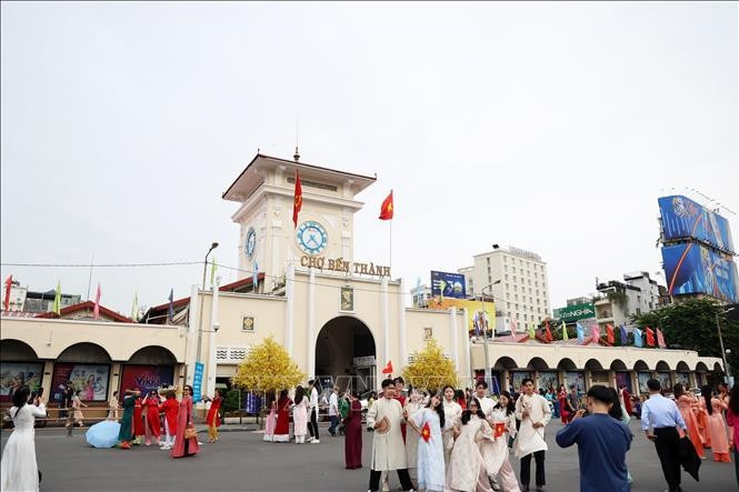 Marché Bên Thanh, Hô Chi Minh-Ville. Photo: VNA