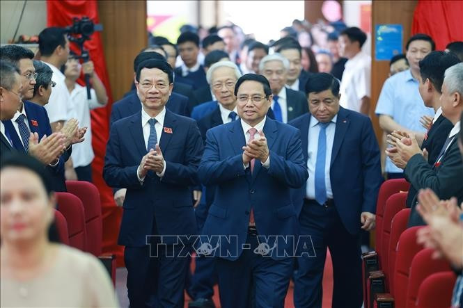 Le Premier ministre Pham Minh Chinh lors de l'événement. Photo: VNA