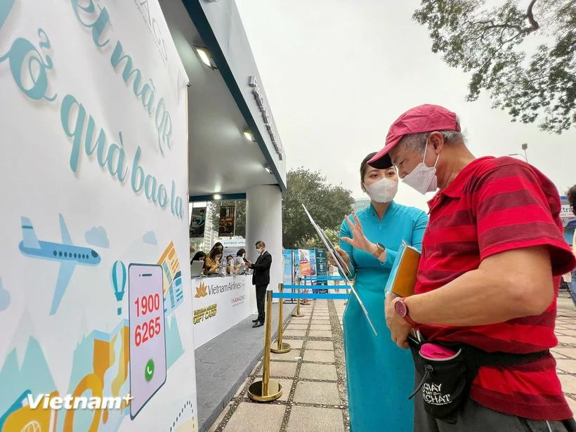 De nombreuses entreprises et localités choisissent de faire leur promotion à la Foire internationale du tourisme du Vietnam (Vietnam International Travel Mart + VITM). Photo d'illustration : Vietnam+