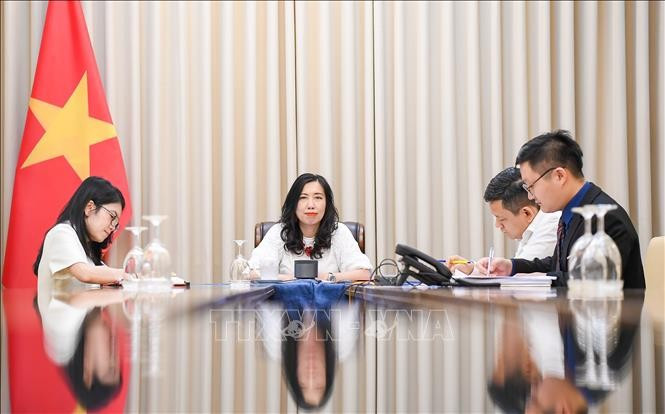 La vice-ministre des Affaires étrangères, Le Thi Thu Hang. Photo: VNA