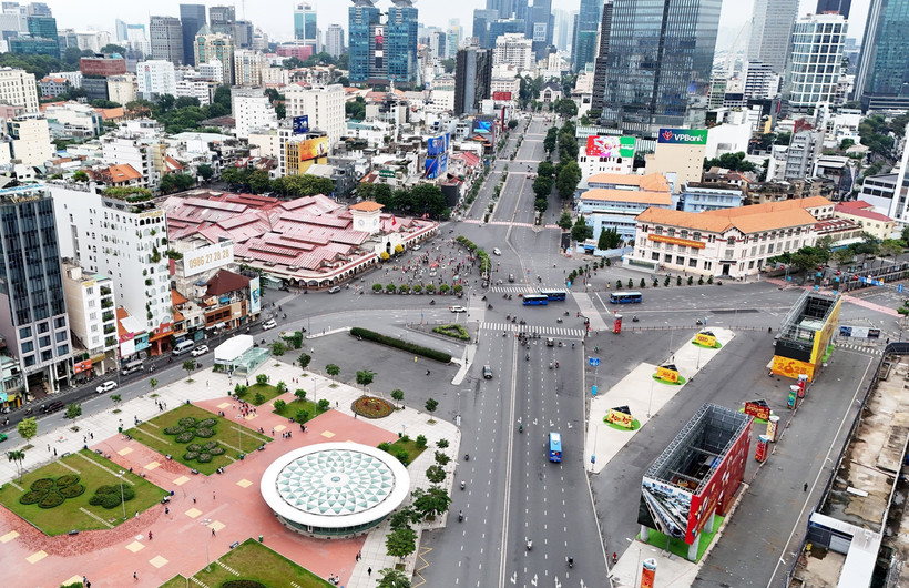 Une vue de Ho Chi Minh-Ville. Photo: VNA