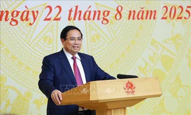 Le Premier ministre Pham Minh Chinh lors de l'événement. Photo: VNA