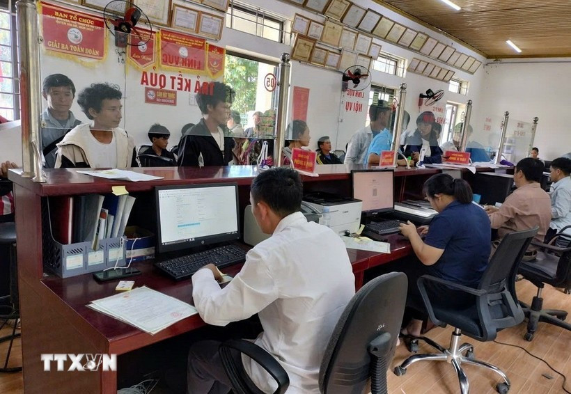 Centre de services administratifs de la commune de Tua Sin Chai, province de Lai Chau. Photo: VNA