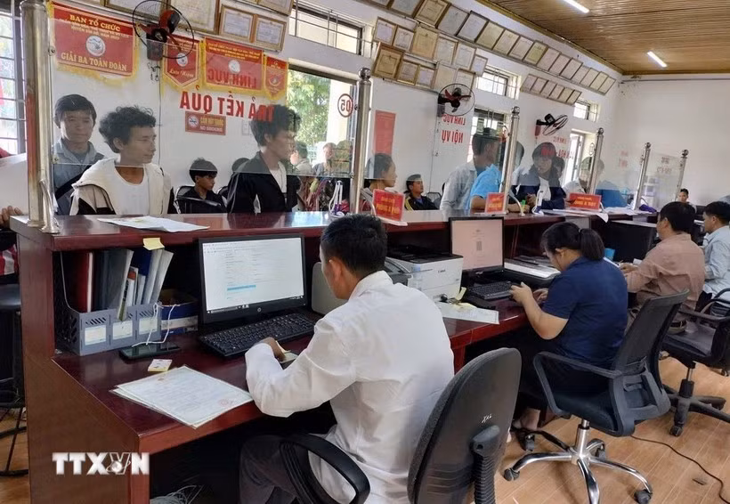 Centre de services administratifs de la commune de Tua Sin Chai, province de Lai Chau. Photo: VNA