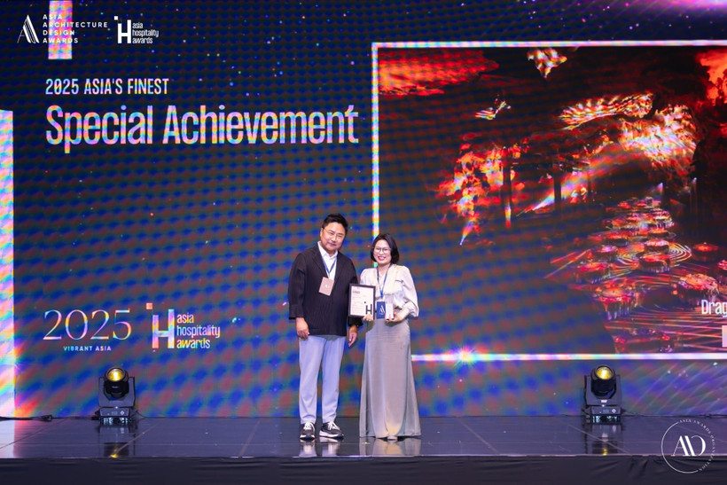 La grotte Perle du Dragon, à Quang Ninh, distinguée comme Meilleure nouvelle destination culturelle d’Asie 2025. Photo: Comité d'organisation