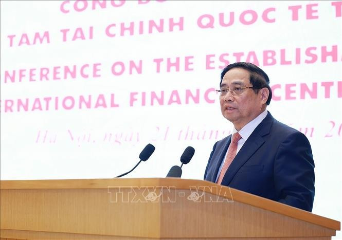 Le Premier ministre Pham Minh Chinh lors de l'événement. Photo: VNA