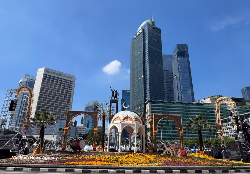 Au centre de Jakarta. Photo d'illustration: VNA