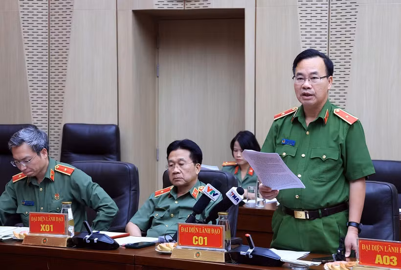 Le général Le Van Tan, chef adjoint du Bureau de l'Agence d'enquête de la police (C01). Photo: baochinhphu.vn