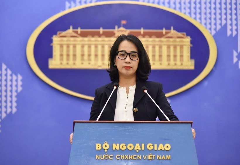La porte-parole du ministère des Affaires étrangères, Pham Thu Hang. Photo: VNA