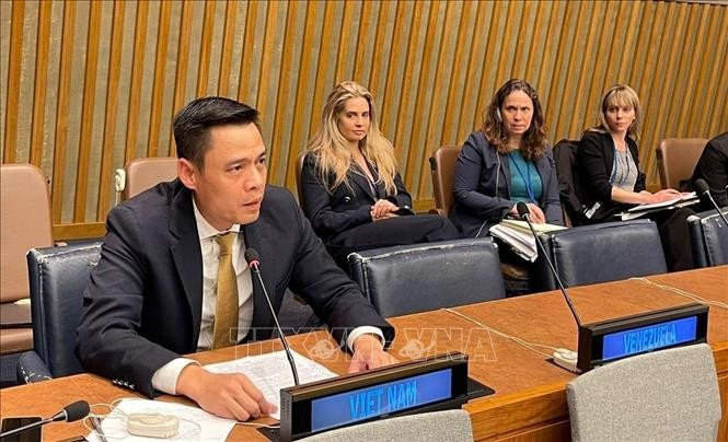 L’ambassadeur Dang Hoang Giang, chef de la Mission permanente du Vietnam auprès de l’ONU. Photo: VNA