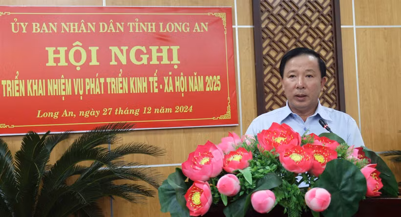 Le président du Comité populaire provincial de Long An, Nguyen Van Ut, Photo: longan.gov.vn