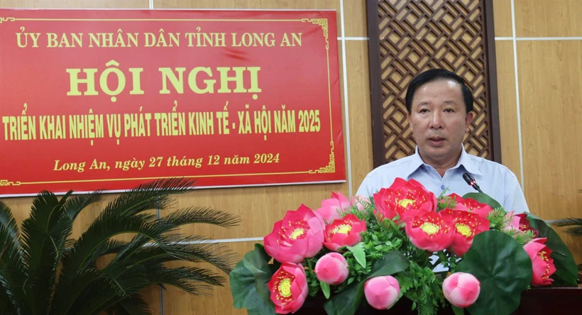 Le président du Comité populaire provincial de Long An, Nguyen Van Ut, Photo: longan.gov.vn