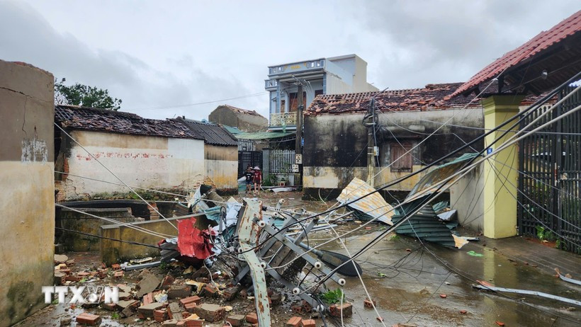 Thanh Hoa après le passage du typhon. Photo: VNA
