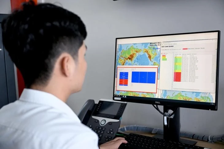 L'ADC représente la plus large bande passante jamais déployée au Vietnam, représentant 125 % la capacité cumulée des cinq câbles opérationnels actuels (IA, AAE-1, APG, AAG et SMW-3). Photo: Viettel