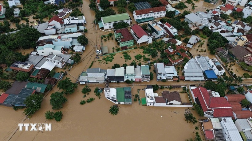 Inondations à Khanh Hoa. Photo: VNA