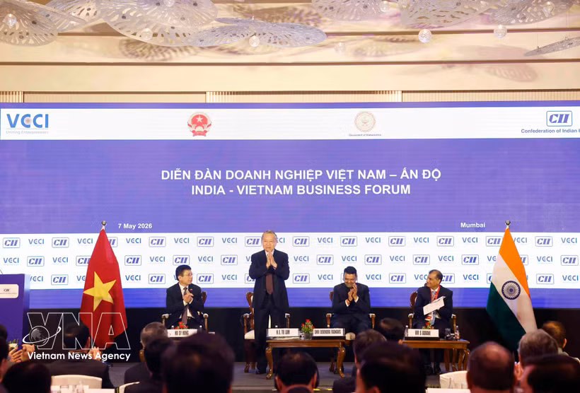 Le secrétaire général du Parti communiste du Vietnam (PCV) et président du Vietnam, To Lam, lors de l'événement. Photo: VNA