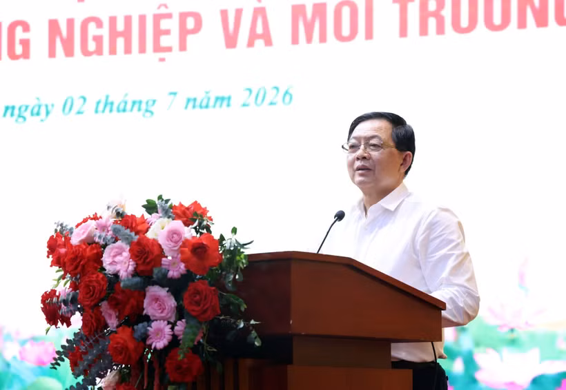 Le vice-Premier ministre Ho Quoc Dung s'exprime lors de l'événement. Photo: baochinhphu.vn