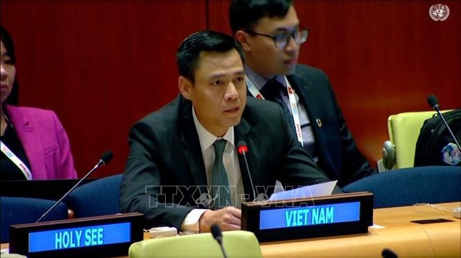 L’ambassadeur Dang Hoang Giang, chef de la Mission permanente du Vietnam auprès de l’ONU. Photo: VNA