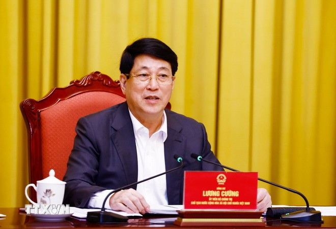 Le président de la République, Luong Cuong. Photo: VNA