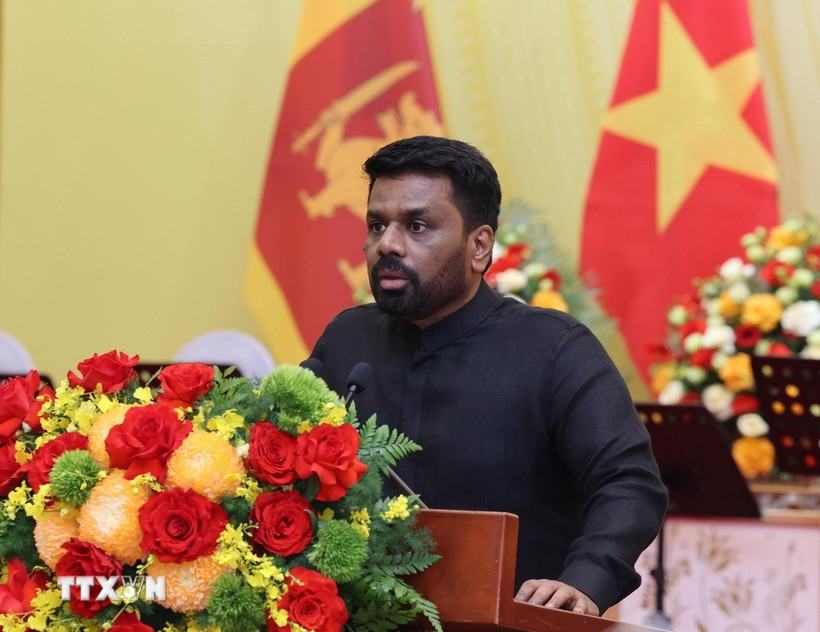 Le président du Sri Lanka, Anura Kumara Dissanayaka. Photo: VNA