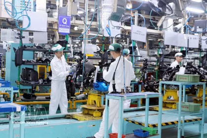 Production industrielle dans la province de Ninh Binh. Photo d'illustration : VNA