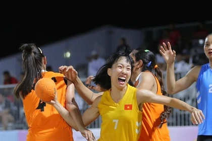 Hà Thi Hanh n'a pas besoin d'une taille imposante pour briller dans les compétitions nationales et internationales. Photo : gracieuseté de l'équipe sportive du Vietnam