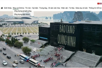 Le musée de Quang Ninh met en place un système de vente de billets en ligne intégré à son site web. Photo: baoquangninh.vn
