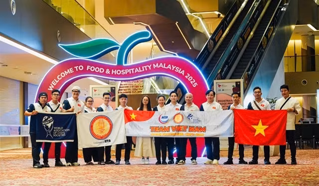 L'équipe culinaire vietnamienne participe à Culinaire Malaysia 2025. Photo: gracieuseté du chef Tuân Dung