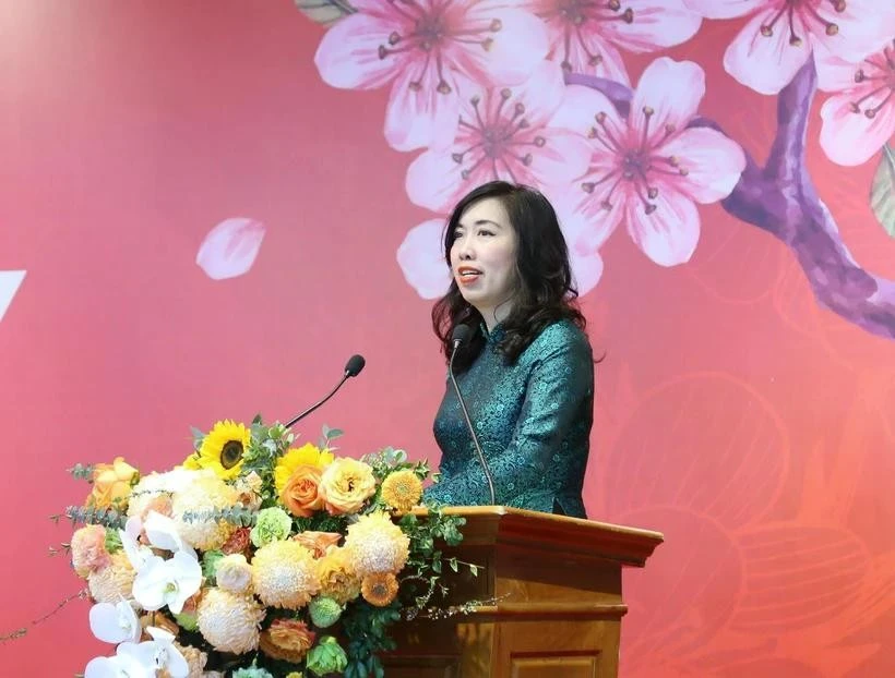 La vice-ministre des Affaires étrangères Lê Thi Thu Hang, qui est également présidente du Comité d’Etat chargé des Vietnamiens résidant à l'étranger. Photo: VNA