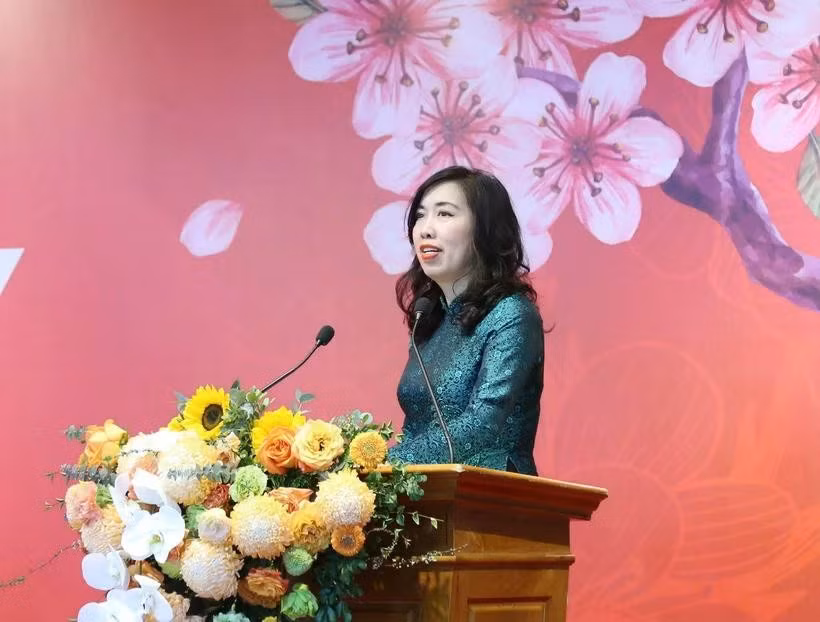 La vice-ministre des Affaires étrangères Lê Thi Thu Hang, qui est également présidente du Comité d’Etat chargé des Vietnamiens résidant à l'étranger. Photo: VNA
