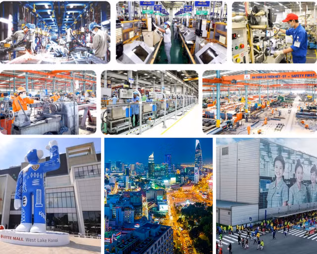 Actuellement, environ 10 000 entreprises coréennes sont implantées au Vietnam, contribuant de manière significative au développement industriel, à la croissance du secteur manufacturier et à l'expansion des exportations. Photo : VGP