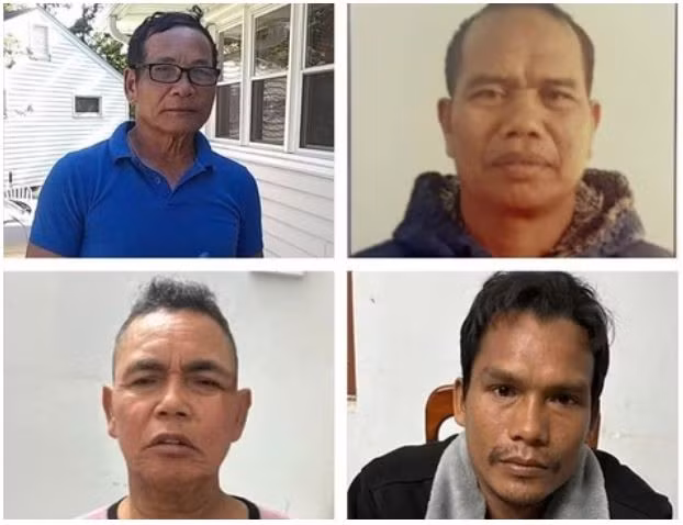 De gauche à droite, dans le sens horaire : Siu Di, Đinh Yum, Thông et Rôh. — Photo cand.com.vn