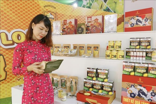 Ensemble de produits OCOP 4 étoiles de la SARL Medifood.io. Photo : VNA