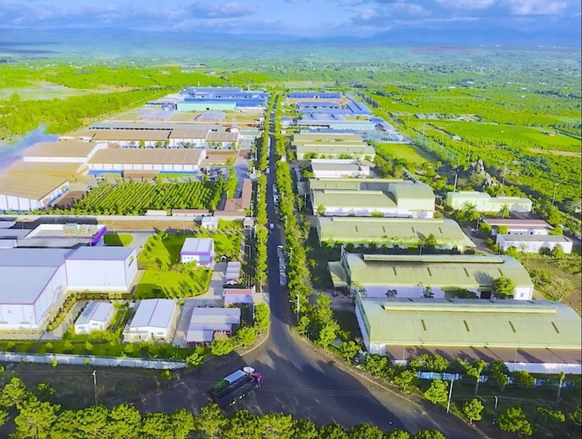 Un coin du parc industriel élargi de Trà Da, dans la ville de Pleiku. Photo: baogialai.com.vn