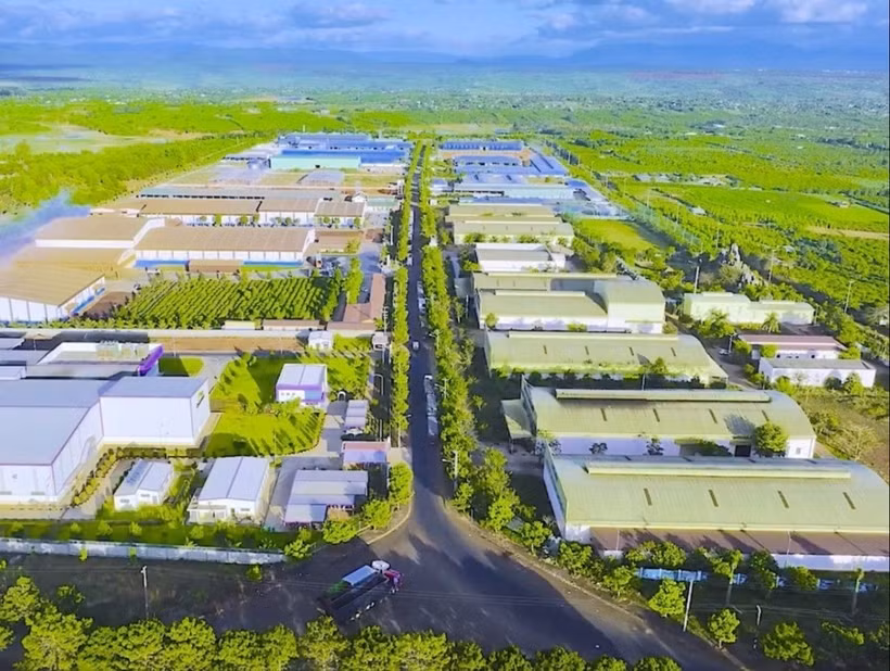 Un coin du parc industriel élargi de Trà Da, dans la ville de Pleiku. Photo: baogialai.com.vn