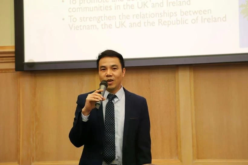 Le professeur Nguyên Xuân Huân, président de l'Association des intellectuels vietnamiens au Royaume-Uni et en Irlande (VIS). Anglais : VNA