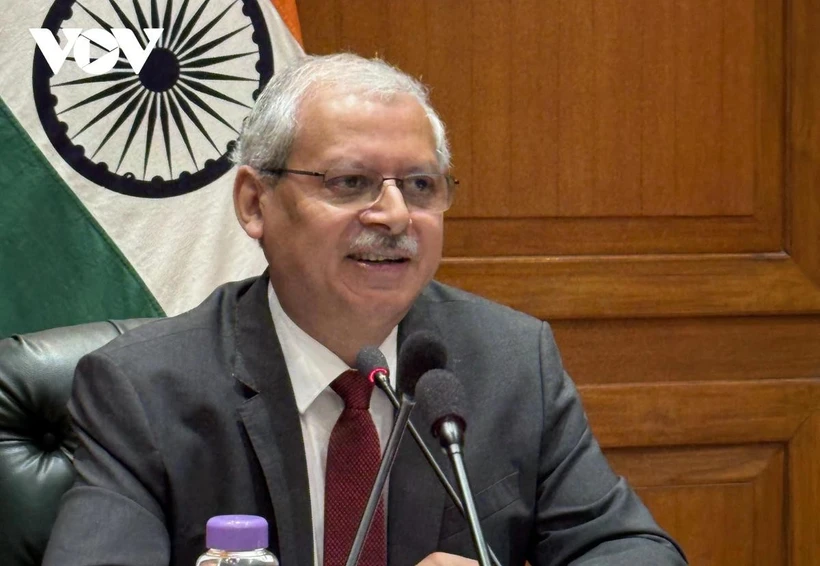 Le vice-ministre indien des Affaires étrangères, Jaideep Mazumdar. Photo: VOV