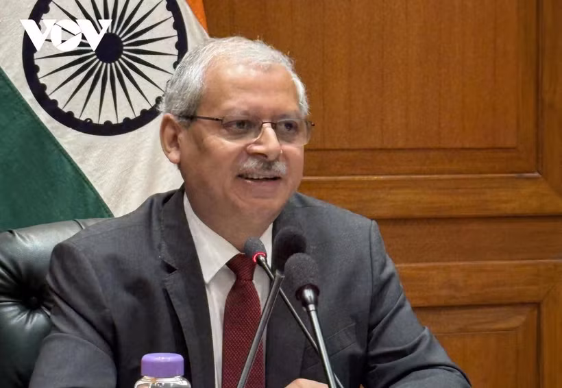 Le vice-ministre indien des Affaires étrangères, Jaideep Mazumdar. Photo: VOV