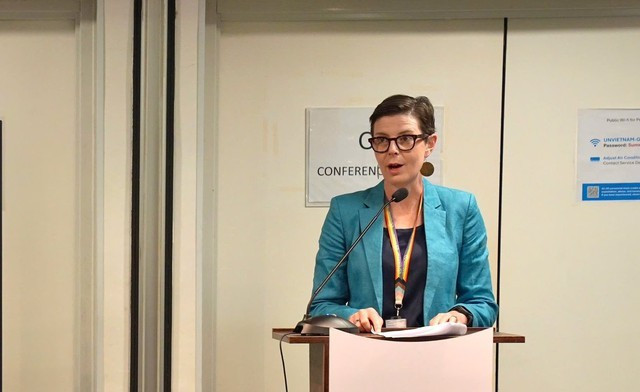 La Dr Angela Pratt, représentante de l’OMS au Vietnam. Photo : VGP