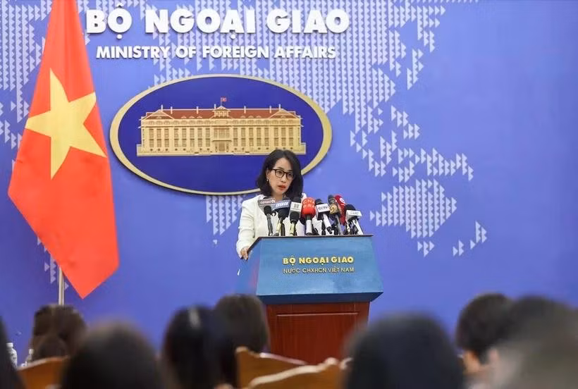La porte-parole du ministère des Affaires étrangères Pham Thu Hang. Photo: VNA